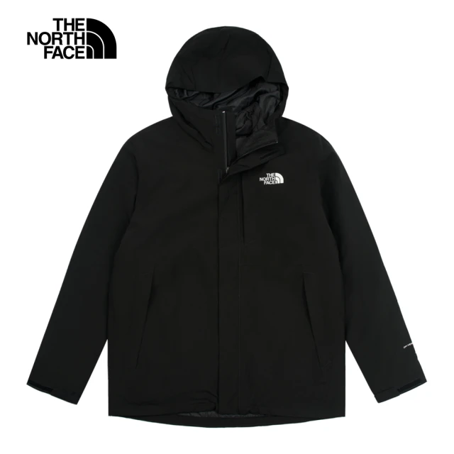 The North Face 北面男款黑色防水透氣保暖鋪棉內裡三合一外套｜81RN4H0