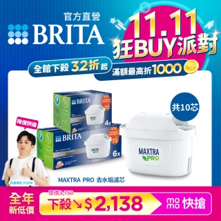 【BRITA】官方直營 MAXTRA PRO濾芯-去水垢專家(10入裝)