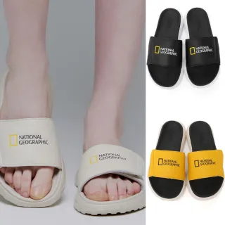 【國家地理服飾官方旗艦】PIXEL 拖鞋-黑色/米白色/黃色(舒適穿著/魔鬼氈設計)