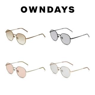 【OWNDAYS】時尚金屬多角形墨鏡(SUN1068T-2S)