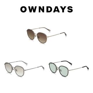 【OWNDAYS】時尚金屬多角形框墨鏡(SUN1071T-2S)