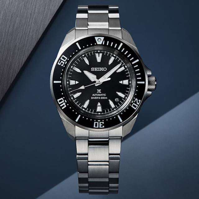 【SEIKO 精工】Prospex 黑武士經典200米機械潛水錶-黑x銀/41.7mm七夕情人節  禮物(SRPL13K1/4R35-06K0D)