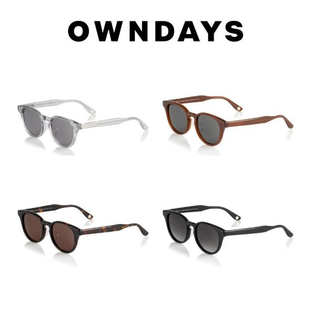 【OWNDAYS】時尚金屬水滴框墨鏡(SUN2103B-4S)