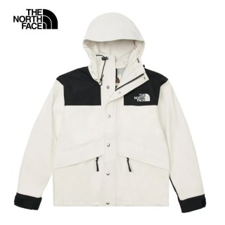 【The North Face】TNF 北臉 連帽衝鋒外套M RETRO 1986 FUTURELIGHT MOUNTAIN JACKET男 米白(NF0A8AKJROU)