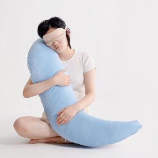 【青鳥家居】多用涼感彎型抱枕(長抱枕/三角抬腿枕/彎形孕婦枕/月亮枕)