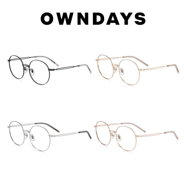 【OWNDAYS】+NICHE系列 文青金屬款光學眼鏡(NC3023X-3A)