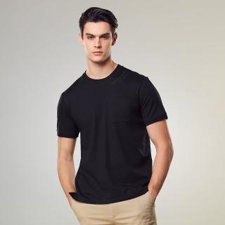 【ST.MALO】鉑金100%埃及棉絲光精品男上衣(永夜黑/晶亮白)