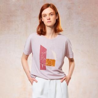 【ST.MALO】美國銀纖維IONIC+普普藝術印花抗菌女上衣(古典玫瑰/淡釉紫/晶亮白)