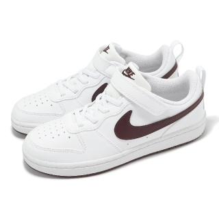 【NIKE 耐吉】童鞋 Court Borough Low Recraft PS 中童 白 可可 棕 小白鞋 休閒鞋(DV5457-112)