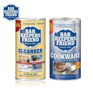 【美國BarKeepersFriend】BKF萬用去汙粉2入組(多用途340g+炊具用340g)