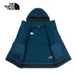 【The North Face 官方旗艦】北面男款藍黑色DryVent防水透氣抓絨內裡三合一外套｜89YX7OW