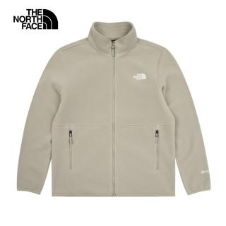 【The North Face 官方旗艦】北面男款棕色舒適保暖立領抓絨外套｜83O91I4