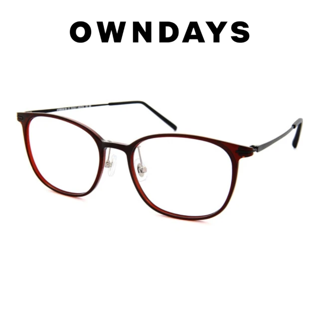 OWNDAYS AIR FIT輕薄系列 知性方型光學眼鏡(AF2001W-9A C2)