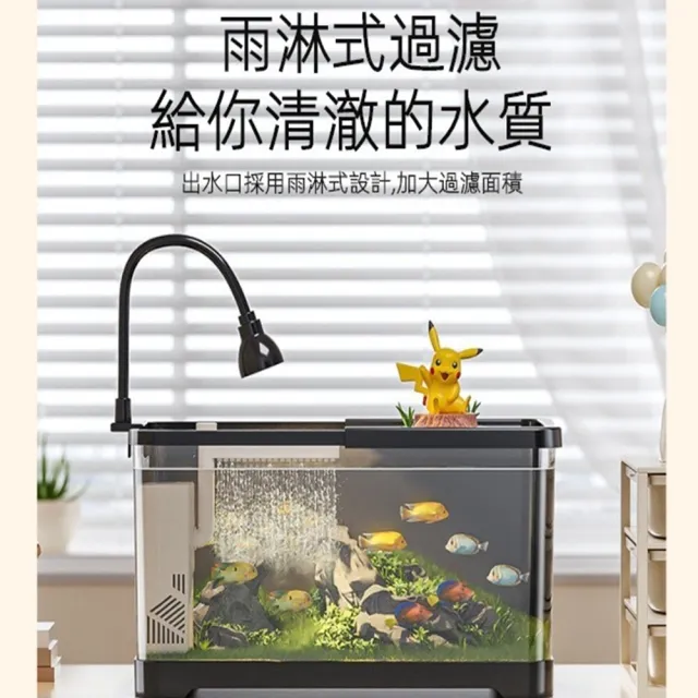 桌上型靜音生態魚缸 升級款(免換水魚缸/桌面魚缸/小型魚缸/懶人魚缸/小魚缸/桌上缸/魚缸水族箱)