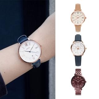【FOSSIL】甜美優雅時尚 皮革鋼帶 女錶 手錶 情人節(共14款)