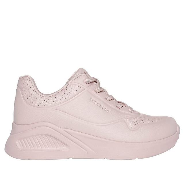 【SKECHERS】Uno Lite 女 運動休閒鞋 步行 健走 皮革 緩震 舒適 簡約 粉紅(177289BLSH)