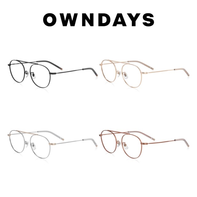 【OWNDAYS】+NICHE系列 文青金屬款光學眼鏡(NC3025X-3A)