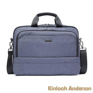 【Kinloch Anderson】Force 極簡造型多隔層2WAY公事包(藍色)