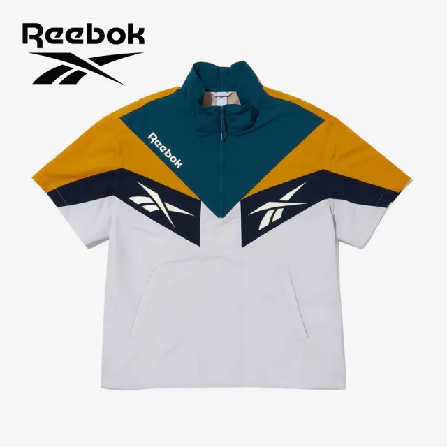 【REEBOK官方旗艦】Twin vector color block short-sleeved anorak 短袖上衣_男/女(三款任選)