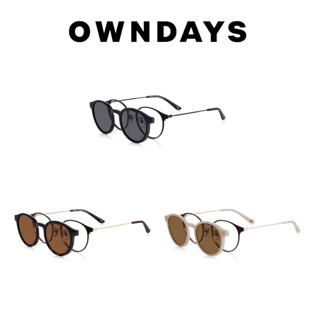【OWNDAYS】SNAP系列磁吸式兩用光學偏光墨片鏡框(SNP1023X-4S)