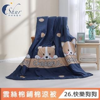 【ISHUR 伊舒爾】臺灣製造 雲絲棉 鋪棉涼被(空調被/四季被/夏被/多款任選/速達)