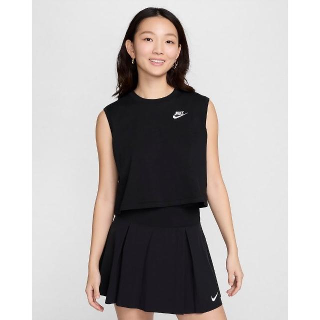 【NIKE 耐吉】AS W NSW CLUB CRP SL TEE 女 運動背心-黑(FV5506010)
