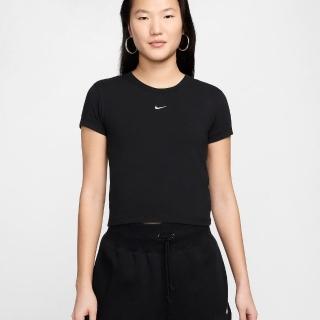 【NIKE 耐吉】AS W NSW NK CHLL KNT MD CRP 女短袖上衣-黑(FV5509010)