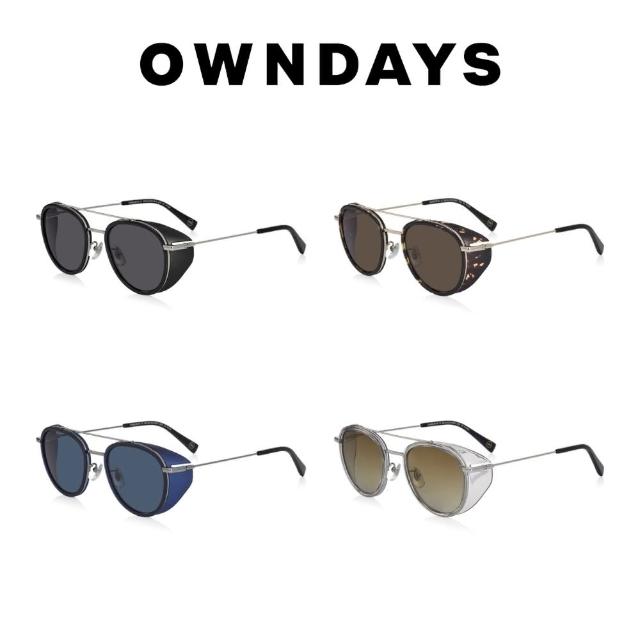 【OWNDAYS】時尚個性水滴款墨鏡(SUN8013B-3A)