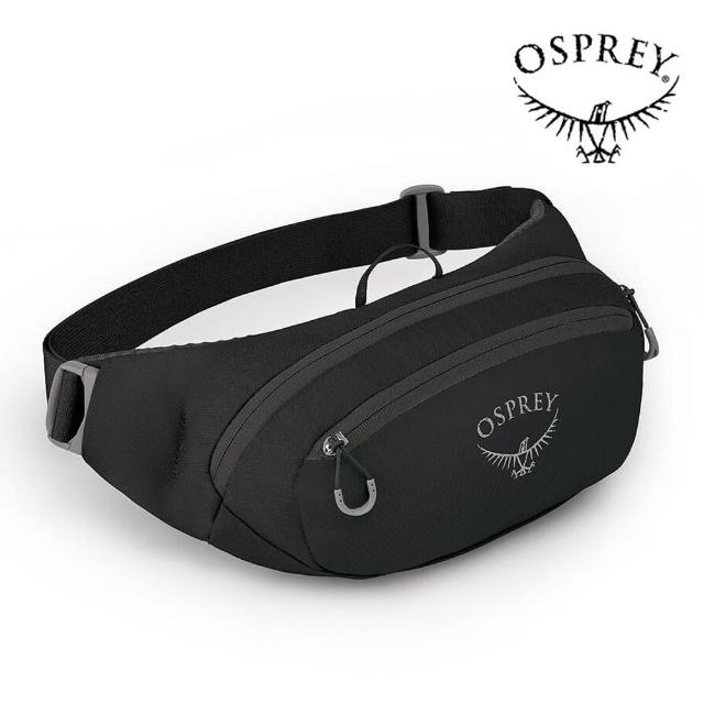 【Osprey】Daylite Waist 隨身腰包 黑色(運動腰包 多功能腰包 旅行腰包)