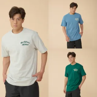 【NEW BALANCE】NB 厚磅鎖繡LOGO短袖上衣_男性_MT43556AHH_MT43556HEB_MT43556MHN(美版 版型偏大)