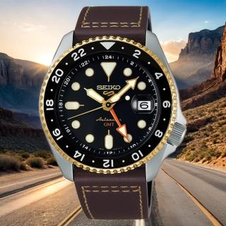【SEIKO 精工】5 Sports 系列 GMT機械錶-42.5mm 520禮物 送禮(SSK036K1/4R34-00A0J)