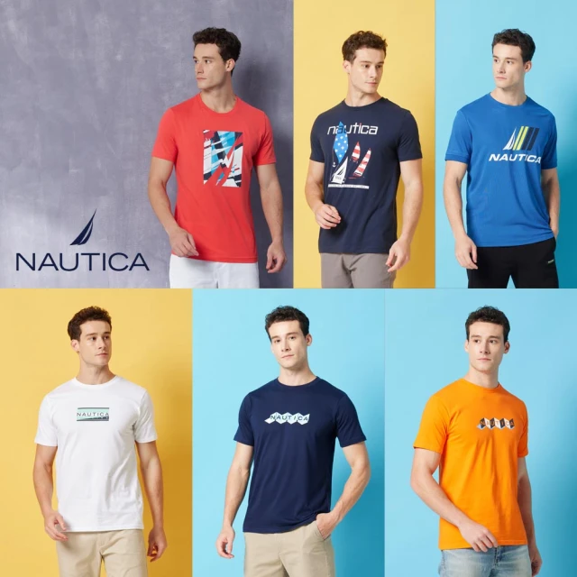 NAUTICA 男裝 休閒印花短袖T恤(多款任選)