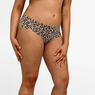 【Chantelle 仙黛爾】Soft Stretch.涼感透氣四角無痕內褲 豹紋.11D40_0OZ(超強彈力包覆)