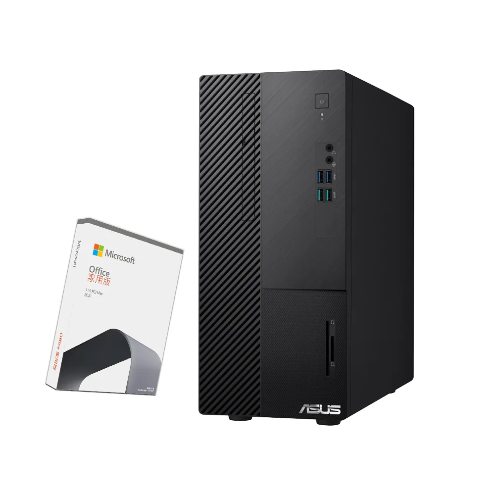 【ASUS 華碩】Office2021組★i3四核電腦(i3-13100/8G/512G SSD/W11/H-S500ME-313100004W)