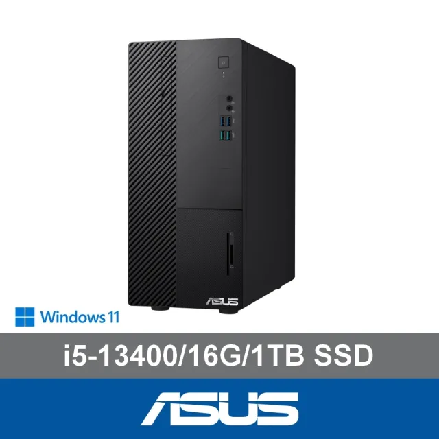 【ASUS 華碩】24型螢幕組★i5十核電腦(i5-13400/16G/1TB SSD/W11/H-S500ME-513400016W)