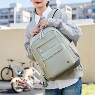 【MoonDy】包包 尼龍包 媽媽包 防潑水包包 後揹包 旅行包包 大容量後揹包 書包 奶茶色包包 女生