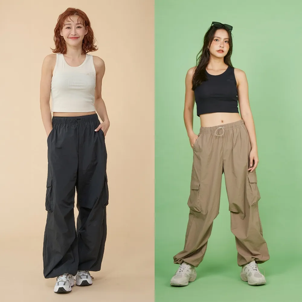 【NEW BALANCE】NB 尼龍工裝長褲_女性_卡其/黑色任選_AWP43534BK_AWP43534LMR(亞版 版型正常)