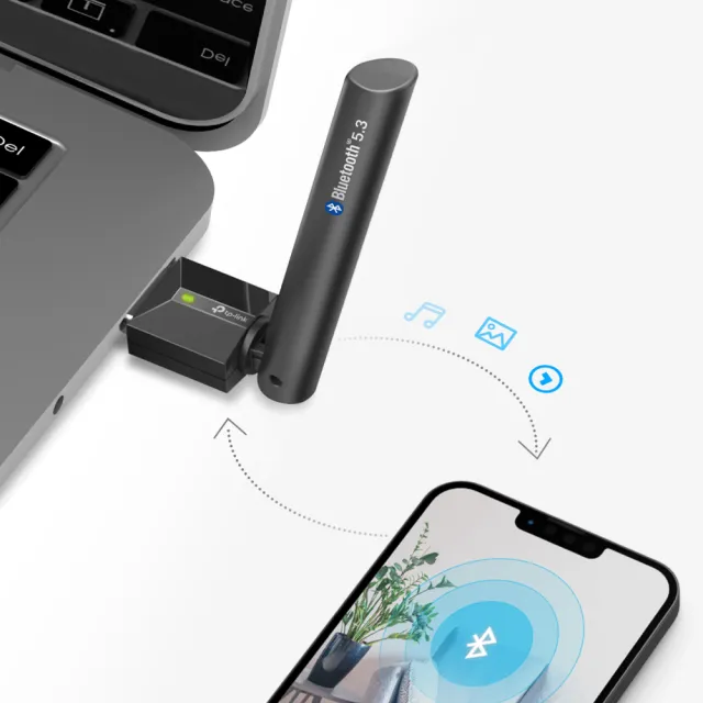 【TP-Link】UB500 Plus 遠距離 迷你USB藍牙5.3接收器(可調式天線/藍芽傳輸器、適配器)