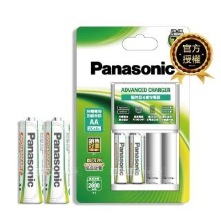 【Panasonic 國際牌】綠卡智控型電池充電組-充電器+3號2000mAh4顆(K-KJ173MVT2TW)