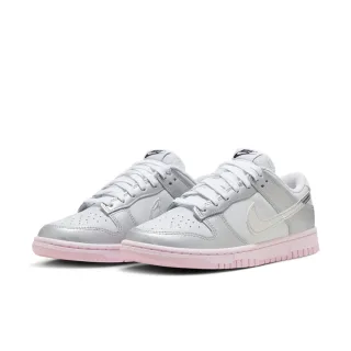 【NIKE 耐吉】運動鞋 休閒鞋 女鞋 男鞋 W NIKE DUNK LOW LX Silver Pink 灰粉 銀勾 Y2K 低筒(HM3698006)