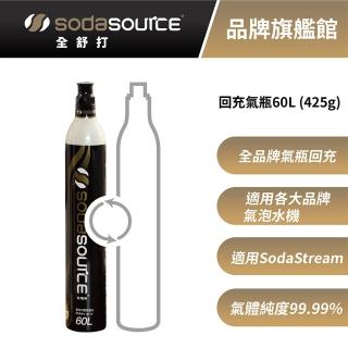 【SodaSource】全舒打 425g CO2 全品牌回充鋼瓶(鋼瓶適用SodaStream及各大品牌氣泡水機)