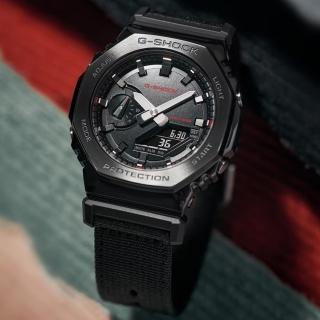 【CASIO 卡西歐】G-SHOCK 八角錶殼 粗曠時尚 多功能雙顯腕錶 母親節 禮物 推薦(GM-2100CB-1A)