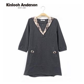 【Kinloch Anderson】舒適連帽五分袖上衣 金安德森女裝(KA0565711)