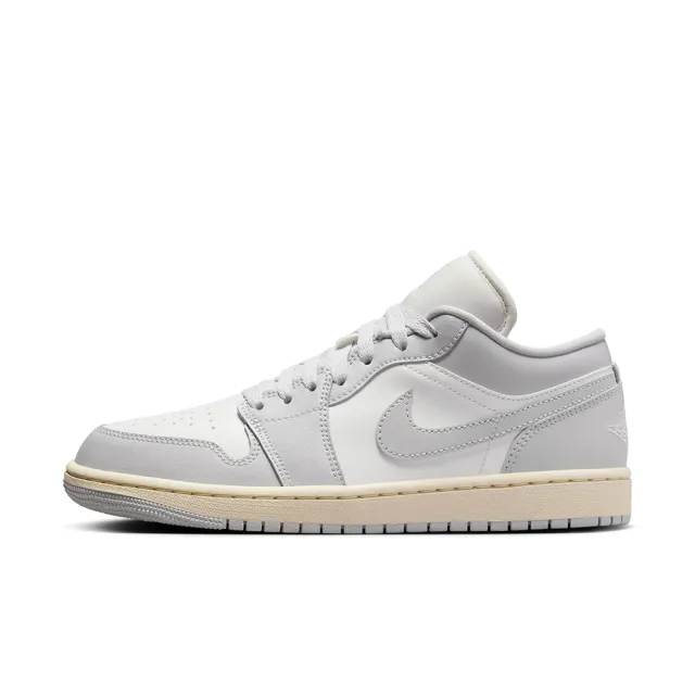 【NIKE 耐吉】休閒鞋 女鞋 運動鞋 喬丹 AJ1 WMNS AIR JORDAN 1 LOW 灰白 DC0774-103