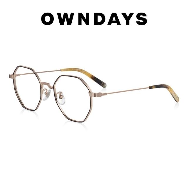 【OWNDAYS】John Dillinger系列 多角形款金屬框光學眼鏡(JD1042B-3A C3)