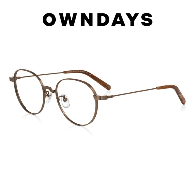 【OWNDAYS】John Dillinger系列 波士頓款金屬框光學眼鏡(JD1043B-3A C3)