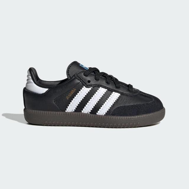 【adidas 愛迪達】Samba OG EL I 小童 休閒鞋 經典 復古 Originals 皮革 膠底 黑(IE3680)