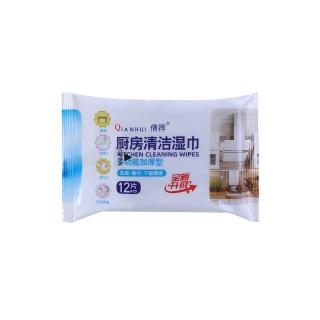 【MINT嚴選】廚房濕紙巾 廚房濕巾 濕紙巾 溫和配方 快速分解油汙 12抽/5入組(廚房濕巾 廚房濕紙巾 濕紙巾)