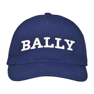 【BALLY】BALLY簡約字母LOGO純棉棒球帽(海軍藍)