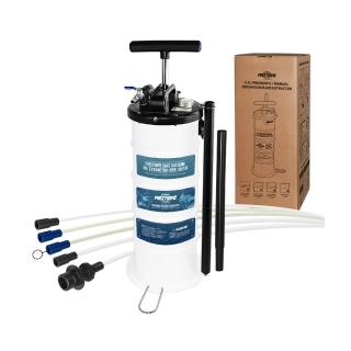 【良匠工具】6.5L手氣動抽油機 附5條機油管+收納管防塵蓋 真空吸油機(附負壓錶+安全閥)
